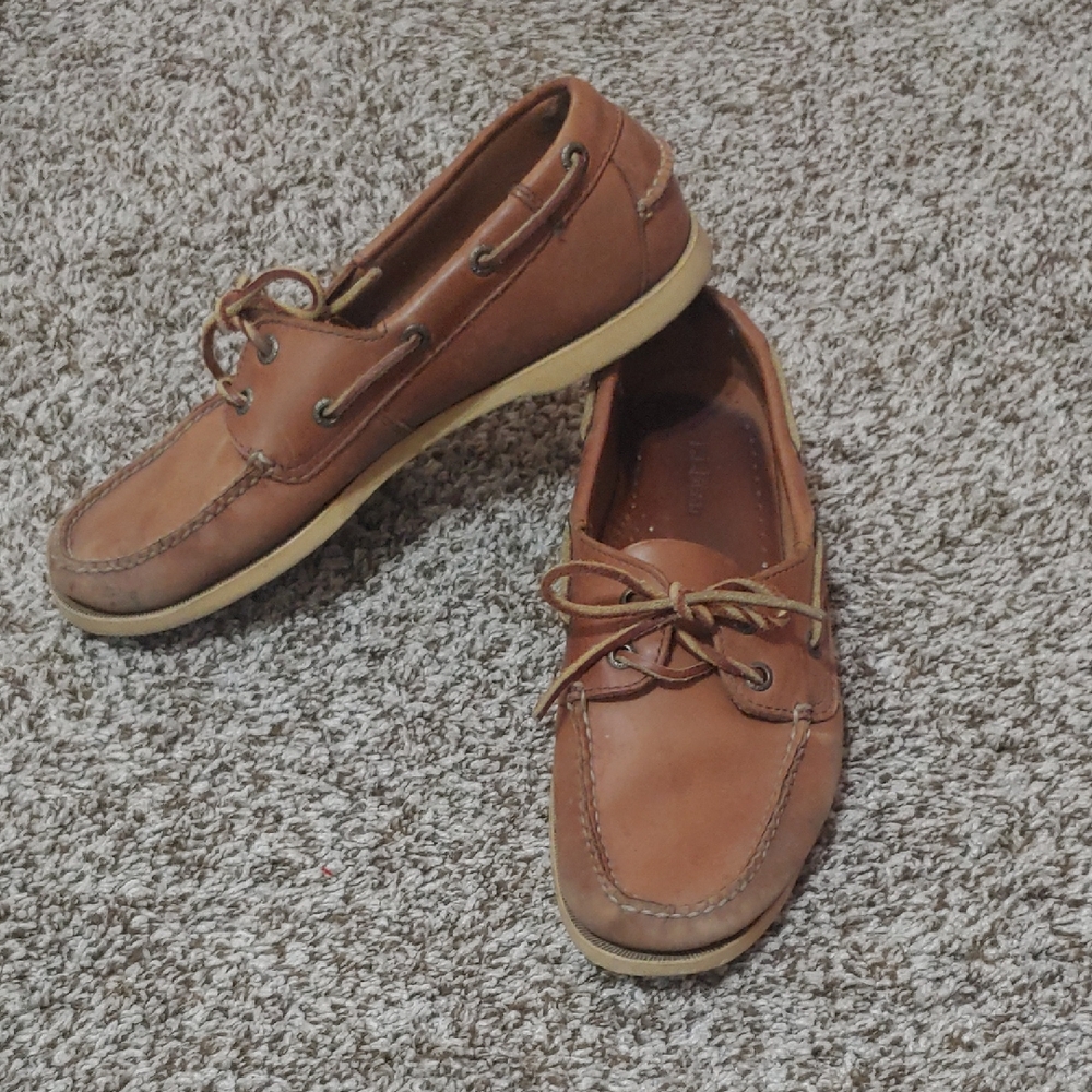 L.L. Bean Brown Leather Boat Shoes
